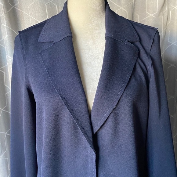 COPY - NWT-H&M LONG COAT-STREETWEAR-DARK BLUE-SIZ… - Picture 4 of 13